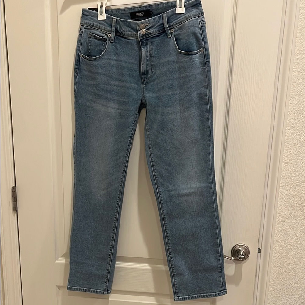 Hudson Jeans Blue Classic Straight Leg Denim